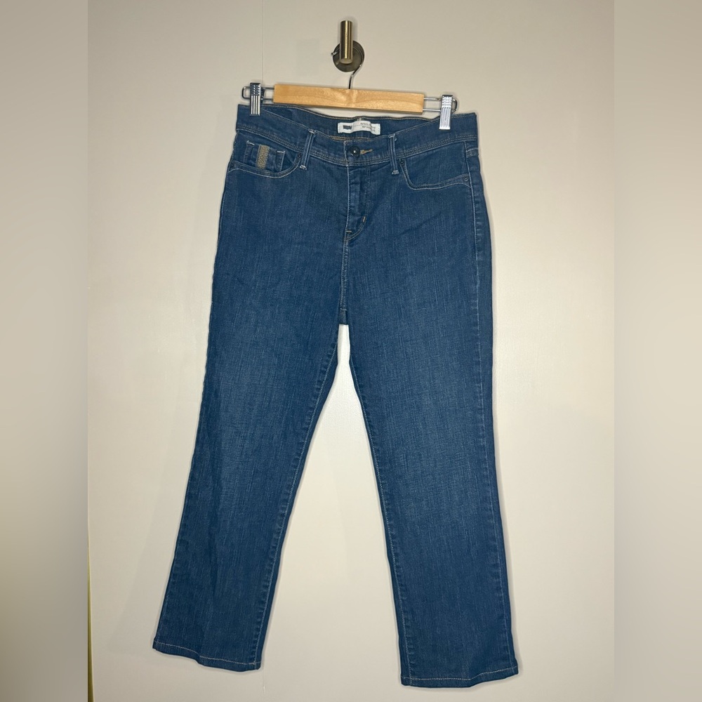Levi's 512 Perfectly Slimming Straight Leg Jeans | Mid Rise | Blue Wash | 29x27‎